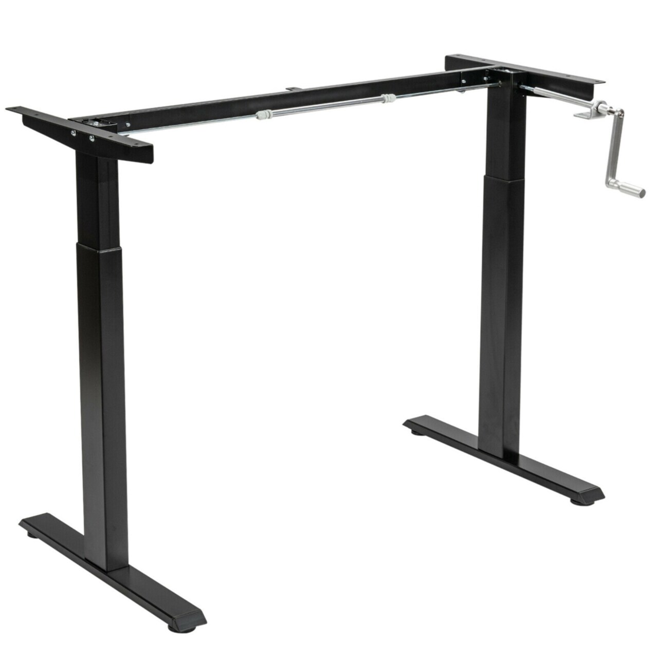 Hand Crank Sit To Stand Desk Frame Height Adjustable Standing Base